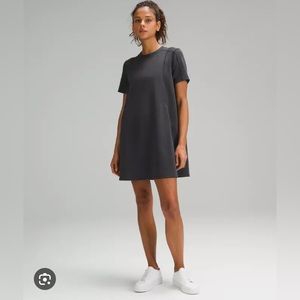 Lululemon ribbed softstreme t-shirt dress. Size 10, gently worn